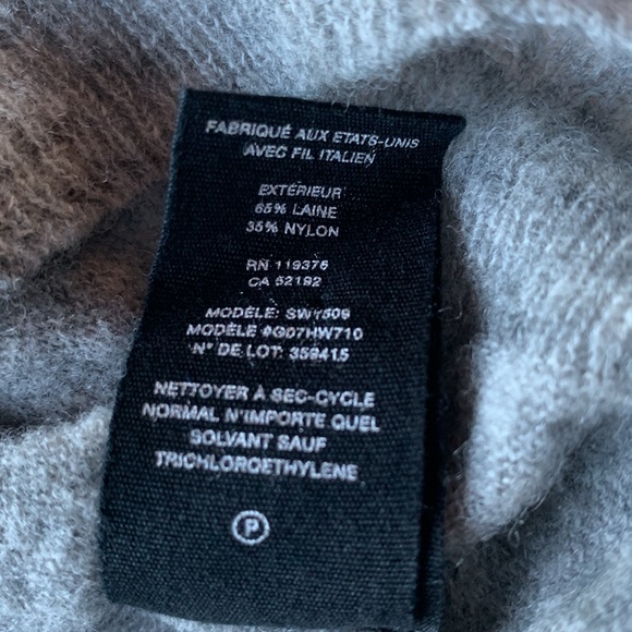 Helmut Lang wool blend gray sweater made in USA with Italian yarn size Large - Picture 9 of 10